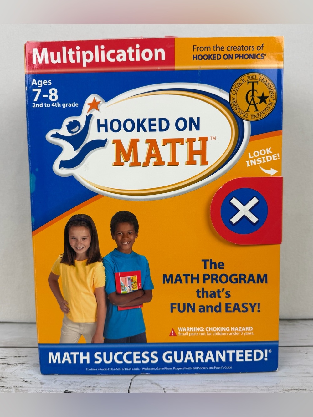 Hooked On Phonics Math Multiplication CD Set Ages 7-8 Grade 2nd 3rd 4th UNUSED